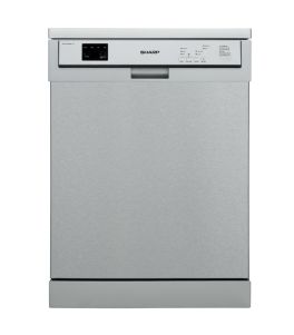 Sharp Dishwasher 15 Place Setting, 6 Programs - Inox Silver QW-V615-SS3