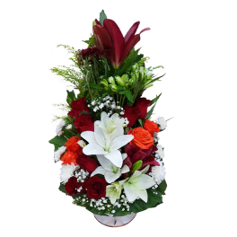 Flower bouquet with different colors