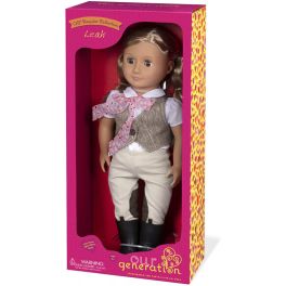 Our Generation Leah Riding Doll with Tweed Vest