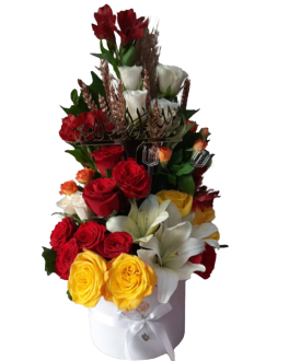 Yellow & red flowers bouquet