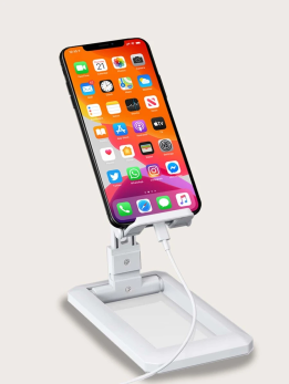 Transformers Desktop Stand For Mobile Phone - White
