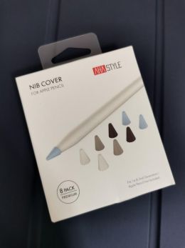 AhaStyle 8 قطع غطاء سيليكون Nib لقلم Apple Pencil