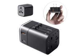 Baseus Removable 2 in 1 universal travel adapter PPS Quick Charger Edition-Black