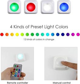 Color changing LED light with RGB multi-color lighting