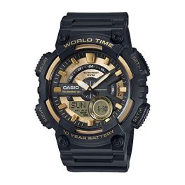 Casio Youth-Combination Analog-Digital Gold Dial Men's Watch