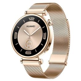 Huawei Watch GT4, 41mm, Stainless-Steel Body, Milanese Strap, Aurora-B19M– Gold
