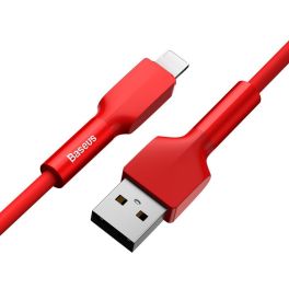 Baseus Silica Gel Cable USB For IP-Red