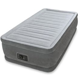 INTEX Twin Comfort-Plush Elevated Airbed KIT