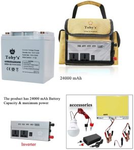 24A Battery for camping  with Inverter 12V-220V