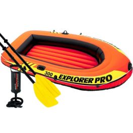 INTEX Explorer Pro 300 Inflatable Boat Set 244 X 117 X 36 Cm - 58358