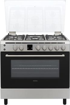 Vestel 5 Burners Gas Cooker With Gas Oven & Grill Size (90 x 60) cm Silver