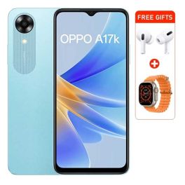 Oppo A17k , 3GB RAM, 64GB Storage - Light Blue - With Free Gift