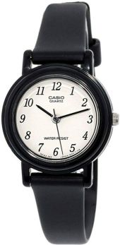 Casio Resin Round Analog Watch for Women - Black