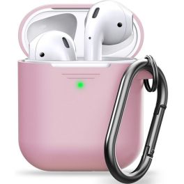 Ahastyle Duo Hang Case compatible with Airpods 1 &amp; 2-Pink