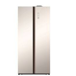 Skyworth Double Door Refrigerator 450 Liter - Sliver