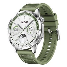 Huawei Watch GT4, 46mm, Stainless-Steel Body, Composite Strap, Phoinix-B19W – Green