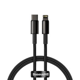 Baseus Tungsten Gold Fast Charging Data Cable Type-C to iP PD 20W 1m Black-1 Meter