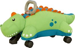 Little Tikes Dino Pillow Racer ، لعبة ركوب قطيفة ناعمة للأطفال من عمر 1.5 سنة فما فوق