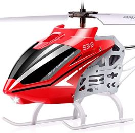 Syma S39 Remote Control Helicopter with 3.5-Channel 2.4 Ghz and Gyro(built-in) RC Helicopter,Low/High Speed Mode RC Plane Toys for Kids(Red)