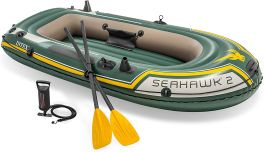 INTEX Inflatable Seahawk 2 Fishing Boat Set 236 X 114 X 41cm - 68347