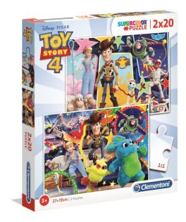 Clementoni Super Color Puzzle Toy Story 4 - 2x20