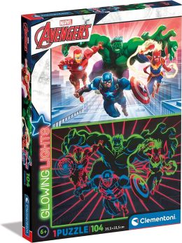 Clementoni Pzl 104 Glowing  Marvel Avengers 27554