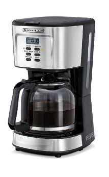 B&D Programmable Drip Coffee Maker 12 Cups 900W - Black