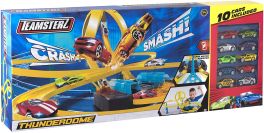 Teamsterz Thunder Dome Track Set and 10 Cars