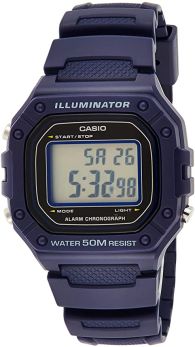 Casio Men's Digital Quartz Watch with Resin Strap W-218H-2AVDF