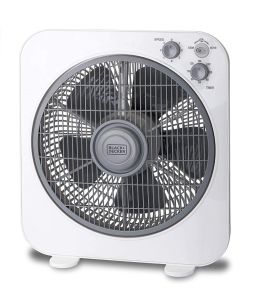 B&D Box Fan 3 Speed 12" - White