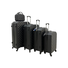 travel bags set 5 dark grey