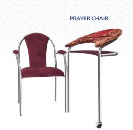 Prayer Chair chromium with shelf