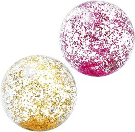 INTEX Transparent Glitter Beach Balls - 58070