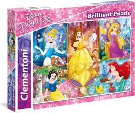 Clementoni Brilliant Disney Princess-Square Box 104 Pcs Puzzle 95970