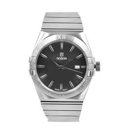 Raban Watch Stainless Steel 316 L (Style Omega Constilation) With Black Dial