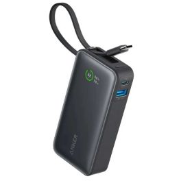 Anker Nano Power Bank (30W, Built-In USB-C Cable) 10000 PD -Black 