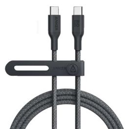 كابل Anker 544 USB-C إلى USB-C بقوة 140 وات (نايلون حيوي) (1.8 متر/6 أقدام) - أسود