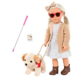 Our Generation Marlow Doll and Guide Dog