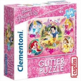 Clementoni Glitter Disney Princess-Square Box 104 Pcs Puzzle 95972