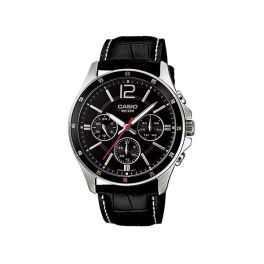 Casio Enticer Men Multi Dial Black Watch-MTP-1374L-1AVDF
