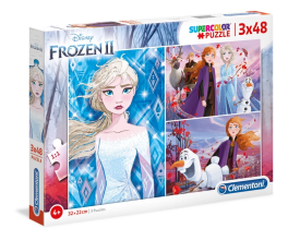 Clementoni Disney Frozen 2 - 3x48 Pcs Puzzle