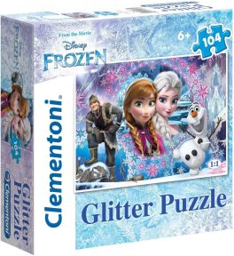 Clementoni Puzzle 104 Glitter Frozen 95973