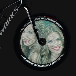 FTL Customizable LED Bike Wheel Light FH801 Pro Display Your Own Images