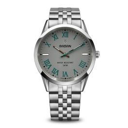 Raban Watch Stainless Steel 316 L (Style Rolex Perpetual) With Gray Dial With Roman Index