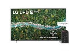 LG UHD 4K TV 75" UP77 Series, Cinema Screen Design 4K Active HDR WebOS Smart AI ThinQ