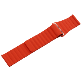 Coteetci Magnetic Universal Leather Back Loop Watch Band For Huawei/Samsung 46mm-22mm-Red