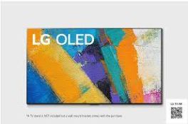 LG OLED 4K TV 77 Inch GX Series ، تصميم المعرض 4K Cinema HDR WebOS Smart ThinQ AI Pixel Dimming ، α9 Gen3 AI Processor 4K ، مع حامل على الحائط