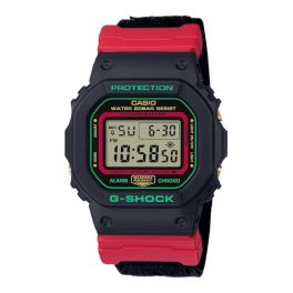 Casio G-Shock Watch - DW-5600THC-1DR Multicolor Dial, Black Band 