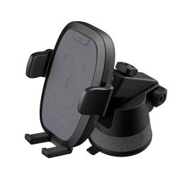 Wireless Charging Car Holder with Suction Base 10W/7.5W/5W - Black (RP-SH014) 