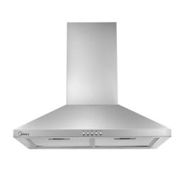 Midea 60 cm Built in Chimney Hood, Stainless steel, Push button, 3 speeds E60MEW3A17